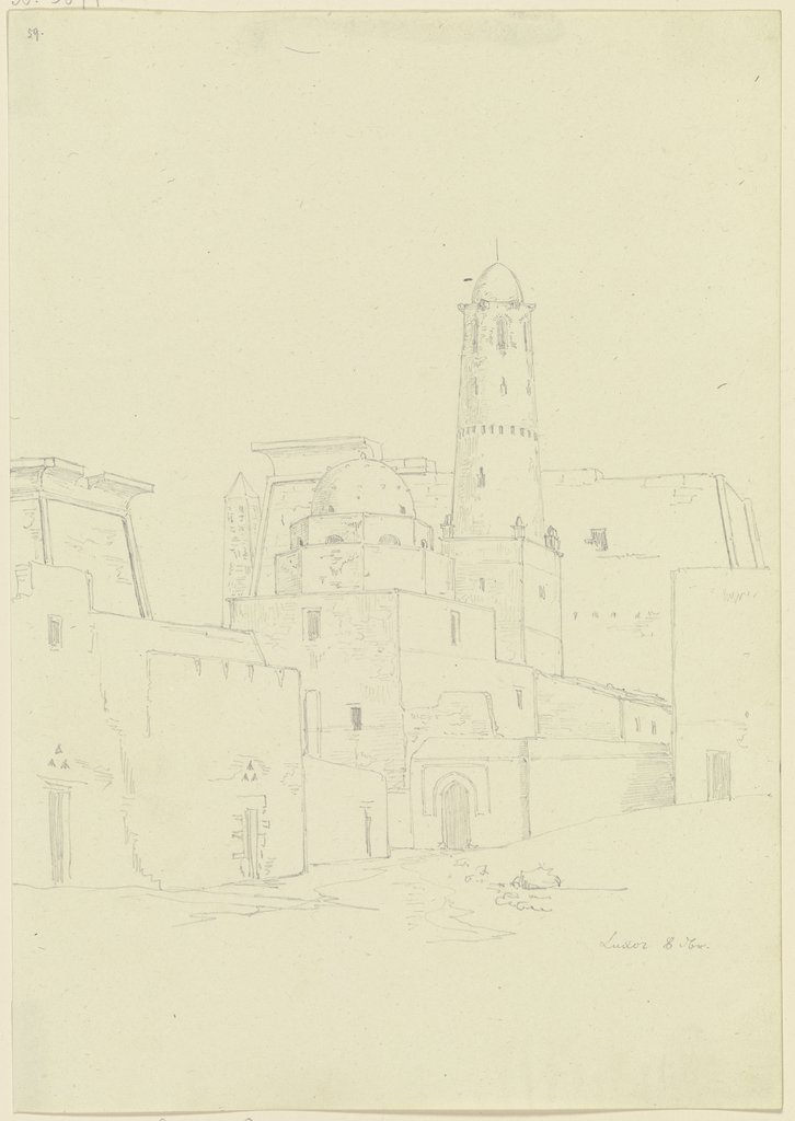Mosque in Luxor, Friedrich Maximilian Hessemer