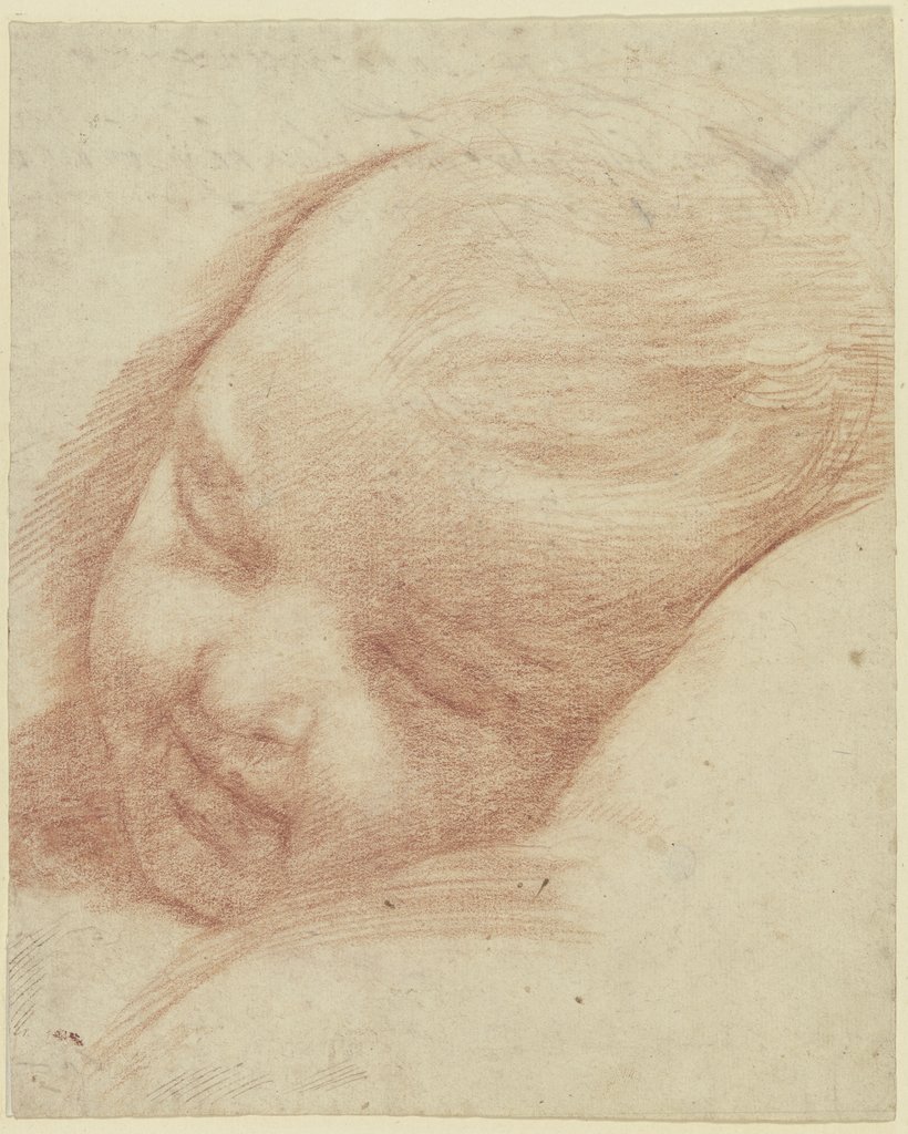 Kopf eines schlafenden Kleinkindes, Guido Reni;   ?
