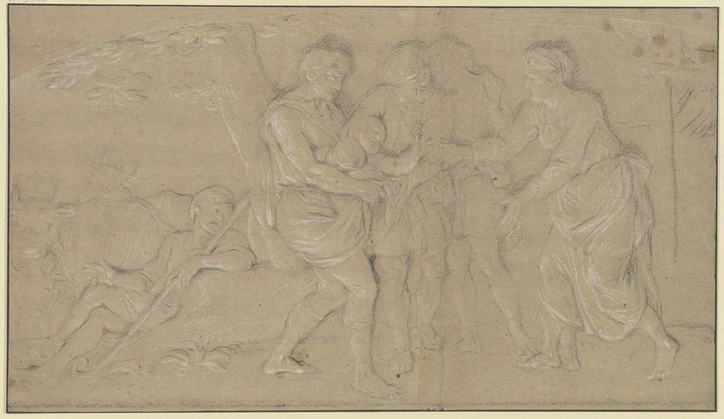 Auffindung des Romulus und Remus, Italienisch, 17. Jahrhundert