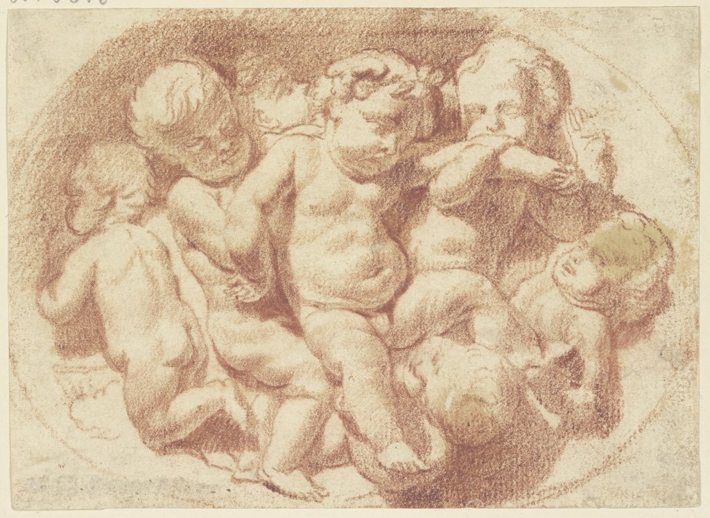 Gruppe von sieben Amoretten, Italian, 17th century
