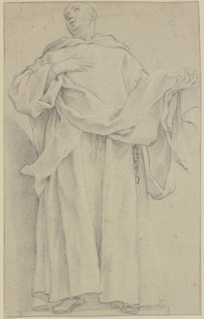 Standing monk, Italian, 17th century