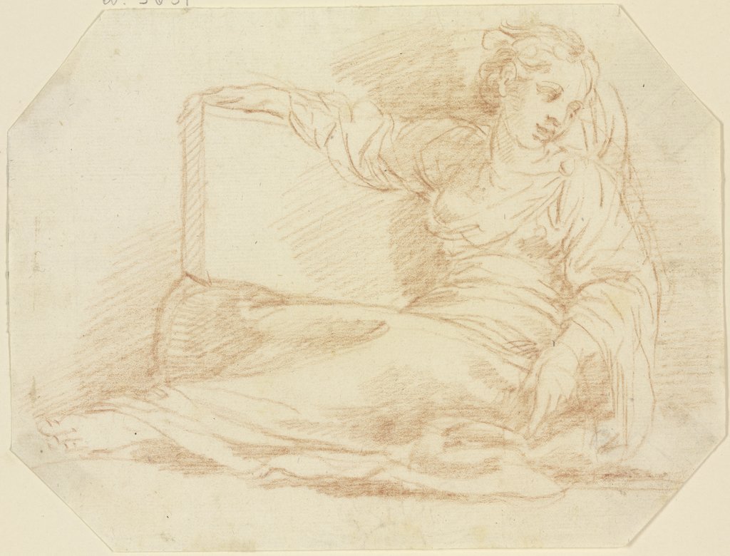 Sitzende Sibylle, Italian, 17th century;   ?