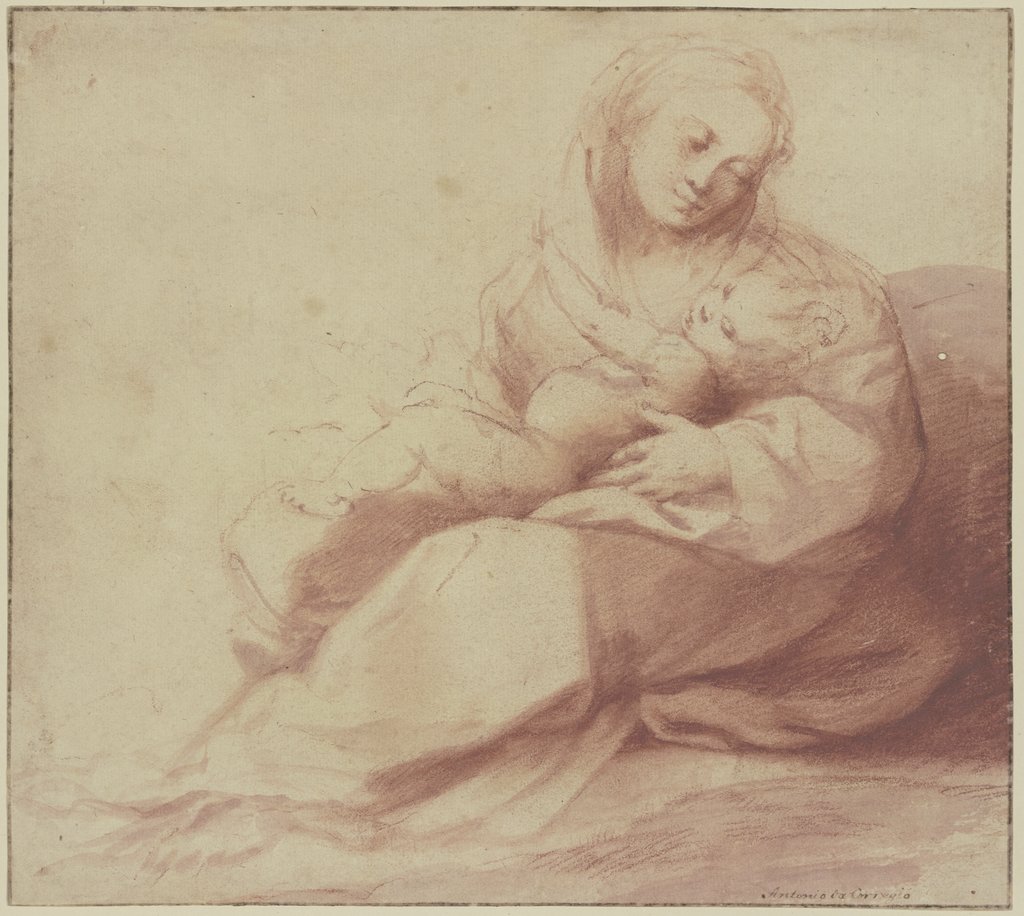 Madonna with child, Italian, 17th century