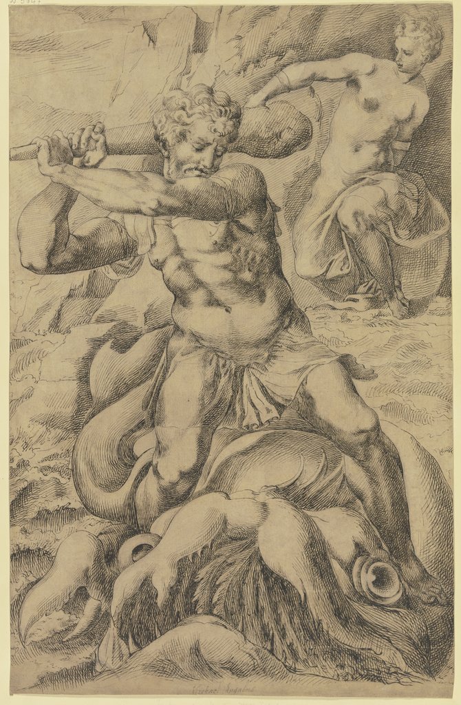 Perseus and Andromeda, Italian, 17th century
