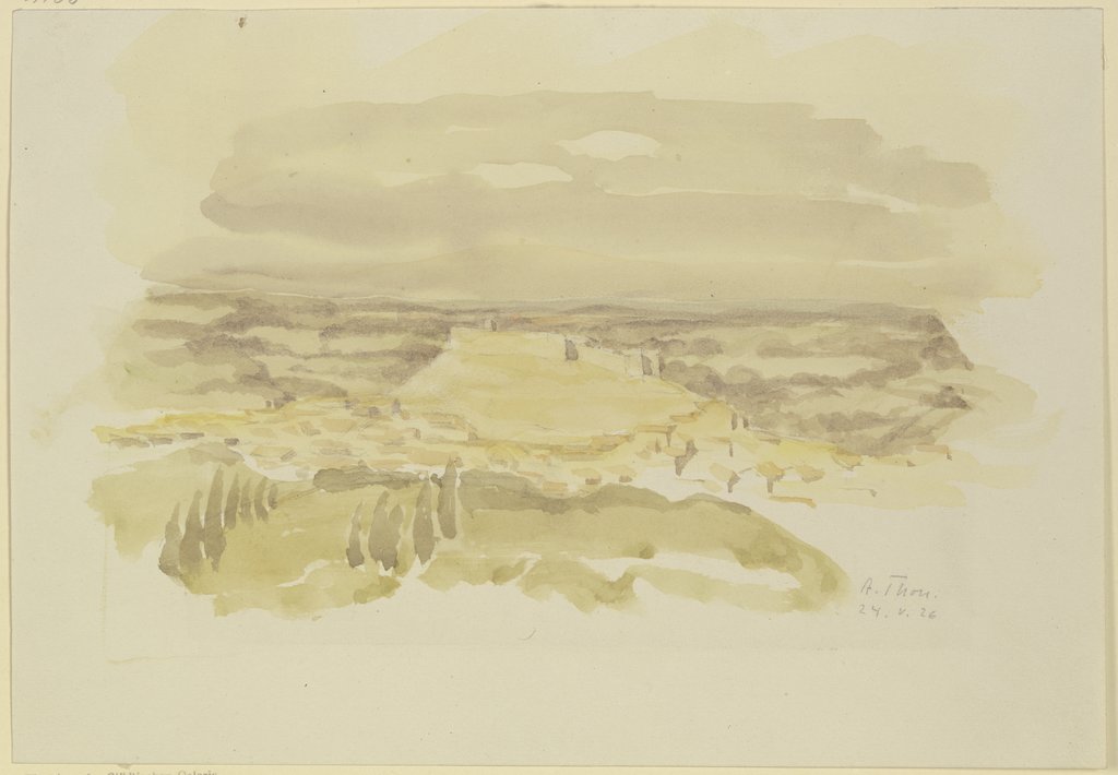 Landscape near Avignon, Alfred Thon