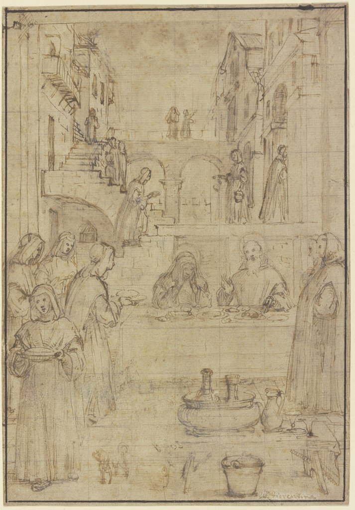 Christus zu Tische im Hause der Maria und Martha, Francesco Vanni;   ?