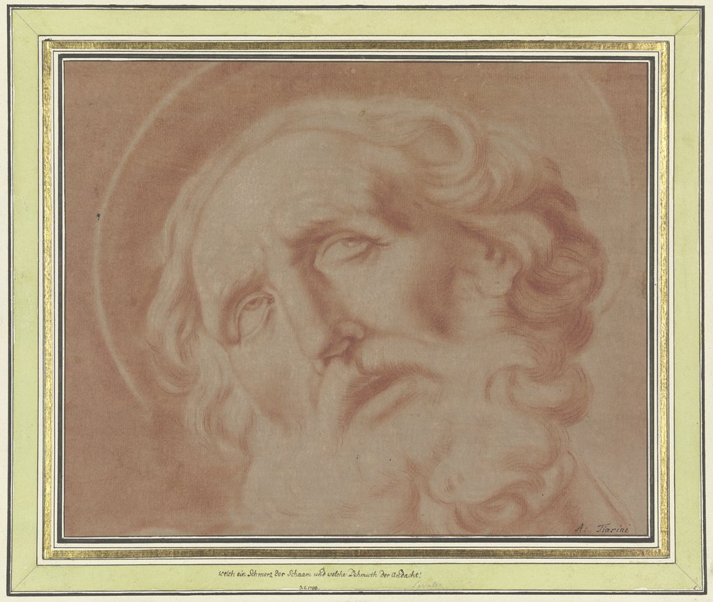 A saint's head, Alessandro Tiarini