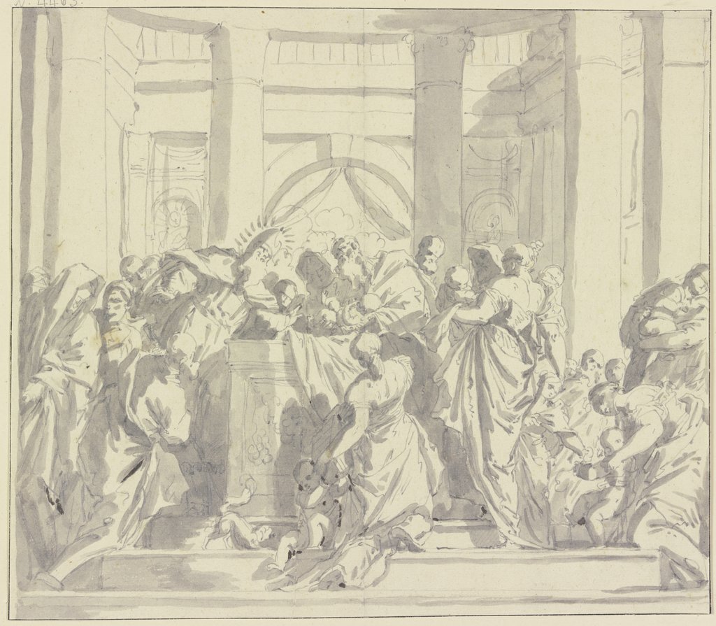 Depiction in the temple, Unknown, 17th century, after Paolo Veronese