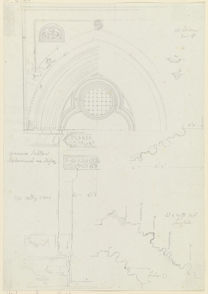 Türlaibung sowie Architekturprofile, Friedrich Maximilian Hessemer