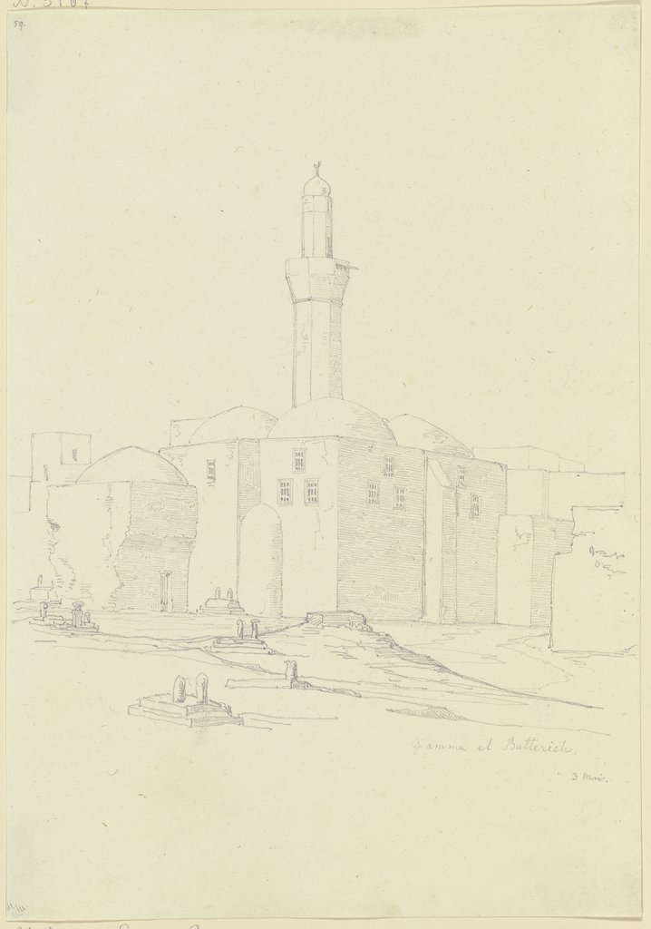 Die Moschee Giamma el Batterieh, Friedrich Maximilian Hessemer