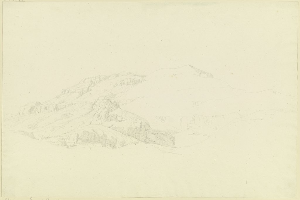 Egyptian mountain landscape, Friedrich Maximilian Hessemer