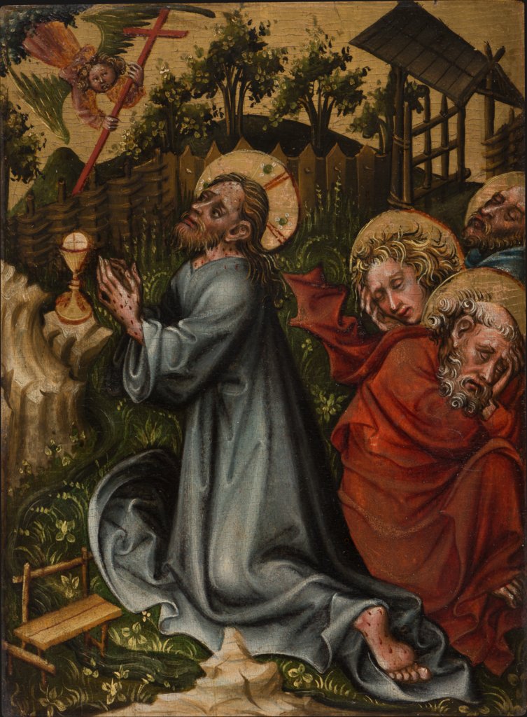 Gebet am Ölberg, Meister des Friedrichs-Altars;  Werkstatt