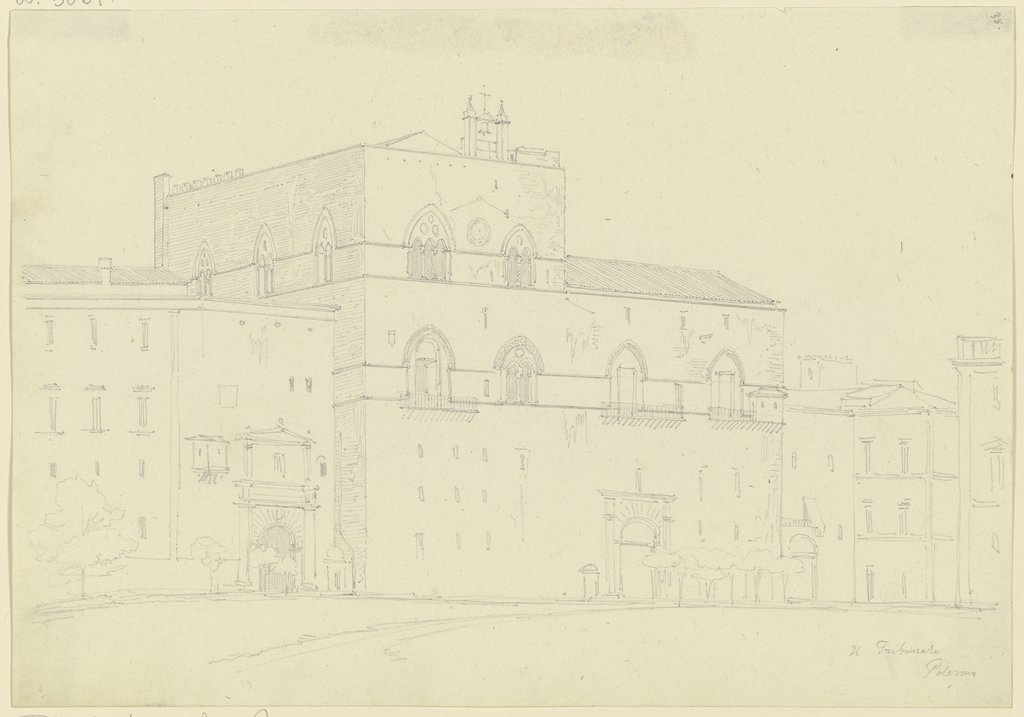 Der Palazzo Chiaramonte in Palermo, Friedrich Maximilian Hessemer