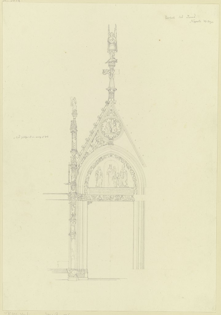 Portal des Domes S. Maria Assunta in Neapel, Friedrich Maximilian Hessemer