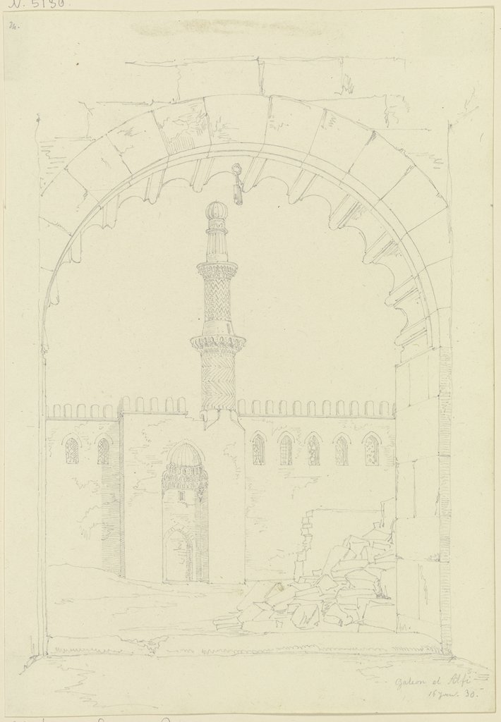 Moschee in Galeon el Alfi, Friedrich Maximilian Hessemer