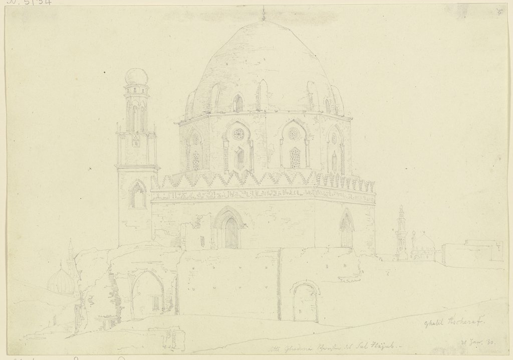 Mosque in Ghabil Asheraf, Friedrich Maximilian Hessemer