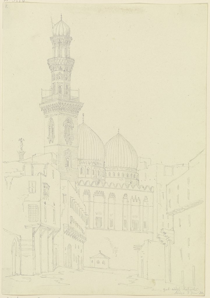 Die Gal eddel Kebsch-Moschee in Kairo, Friedrich Maximilian Hessemer