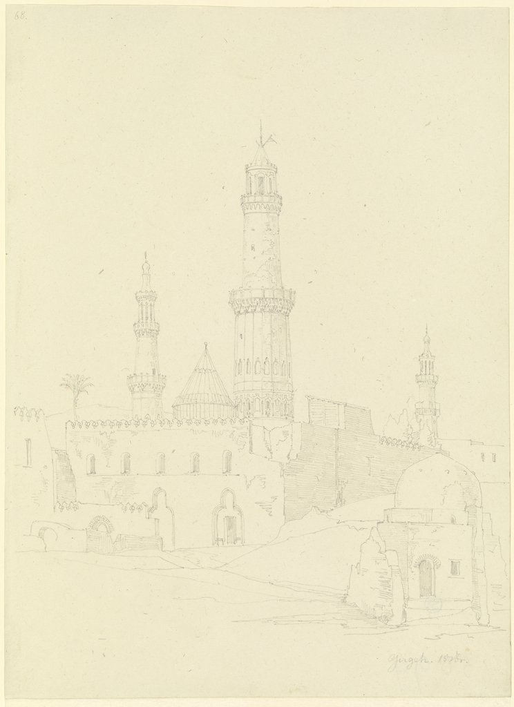 Mosque in Girgeh, Friedrich Maximilian Hessemer