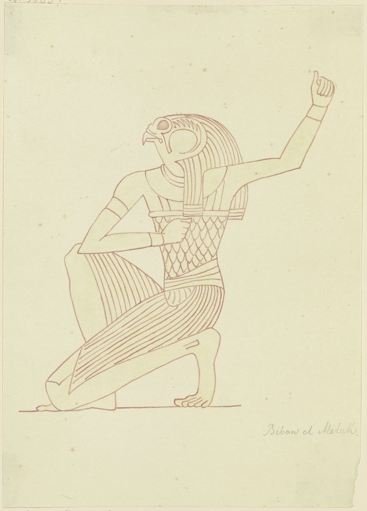 Darstellung des Horus im Tal der Könige, Friedrich Maximilian Hessemer