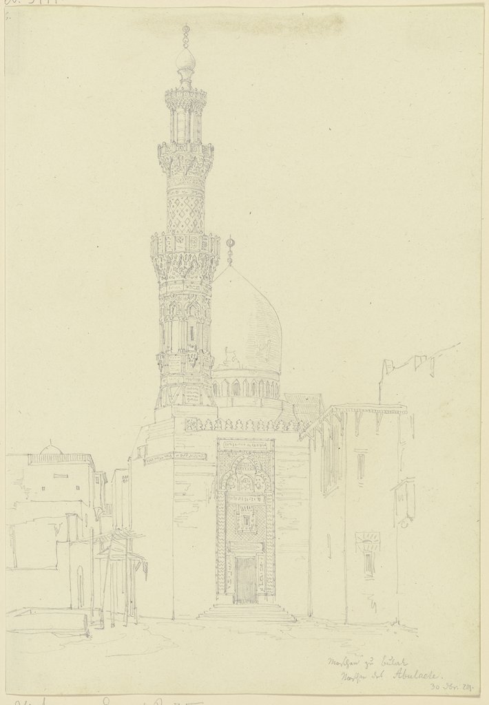 Moschee des Sultan Abu el-ʿIlā in Būlāq, Friedrich Maximilian Hessemer