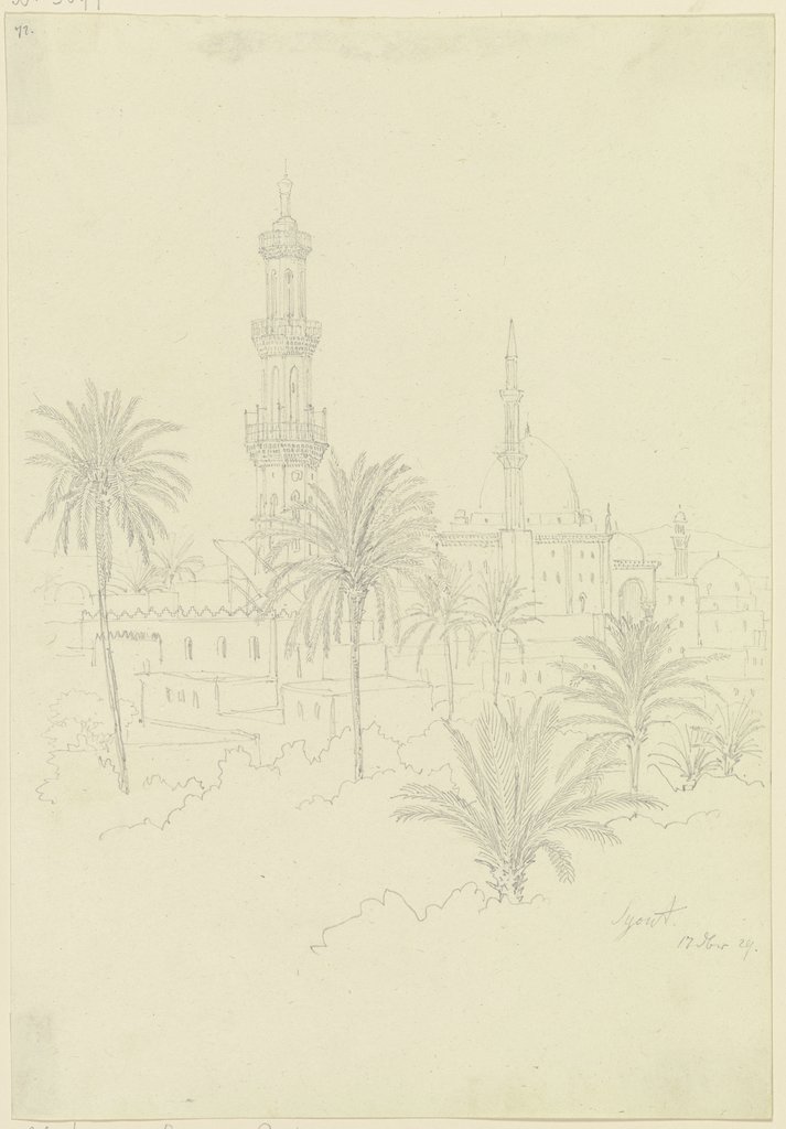 Moschee in Syout, Friedrich Maximilian Hessemer