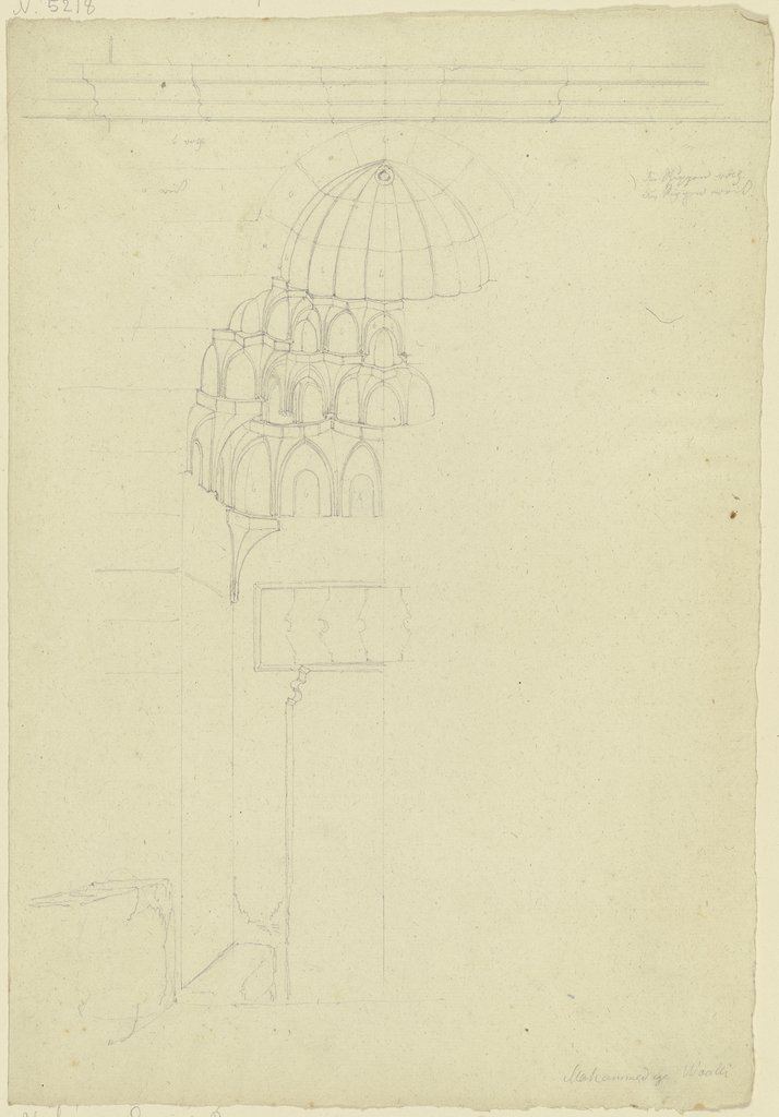 Portal sowie Gewölbetrompen, Friedrich Maximilian Hessemer