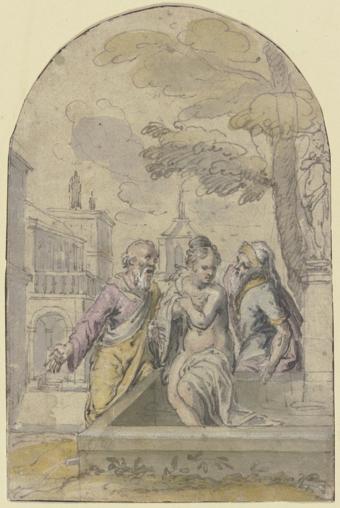 Susanna und die Alten, Süddeutsch, 17. Jahrhundert