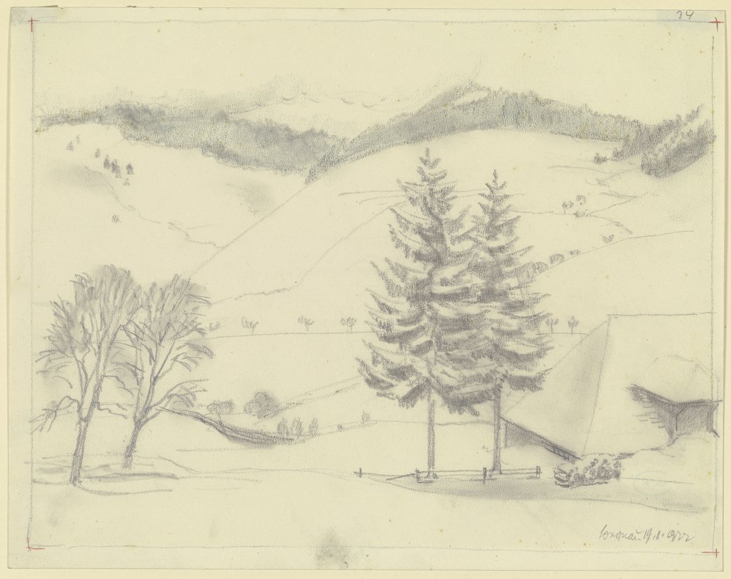 Blick auf das winterliche Bernau, Emil Rudolf Weiß