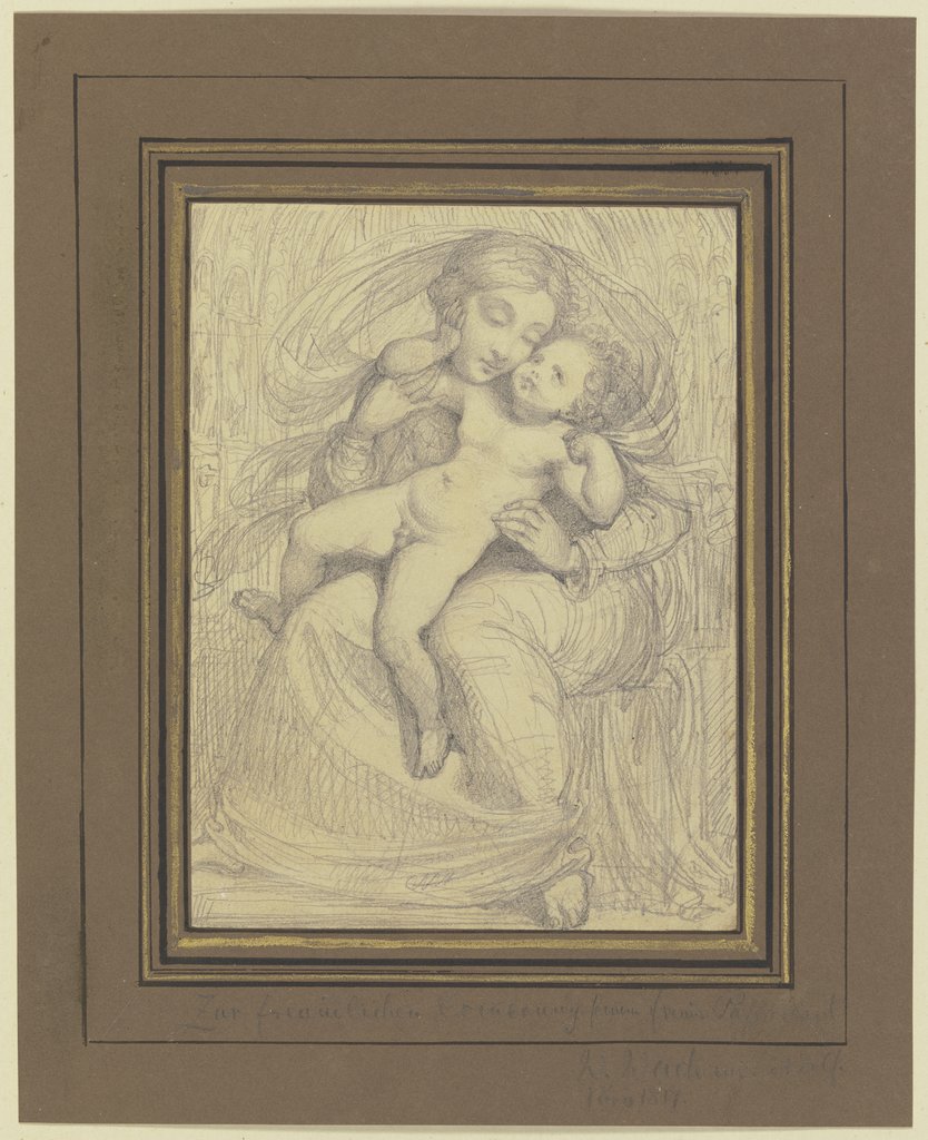 Madonna with the child, Wilhelm Wach
