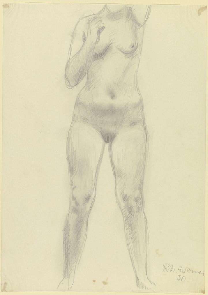 Female nude, Richard Martin Werner