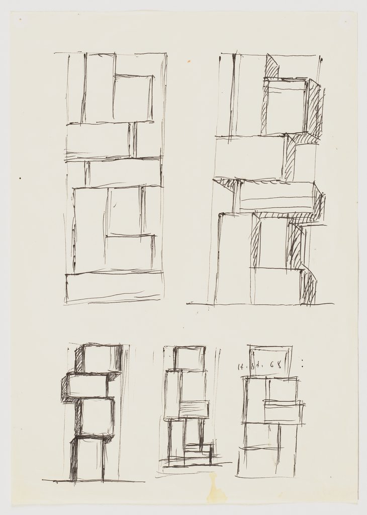 Sketch sheet, Hans Steinbrenner