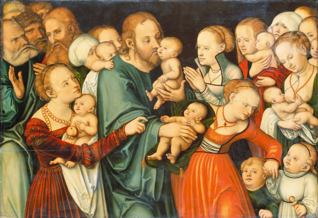 Christus segnet die Kinder, Lucas Cranach d. Ä.