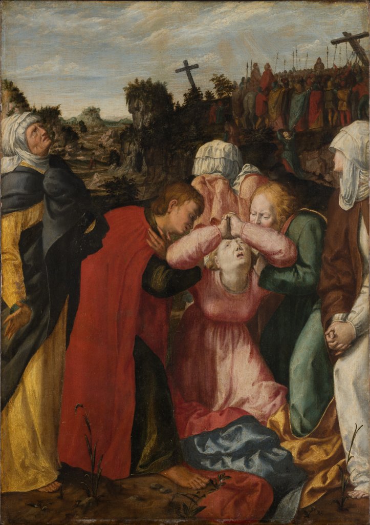Maria mit Frauen und Jüngern während der Kreuzigung Christi, Philipp Uffenbach