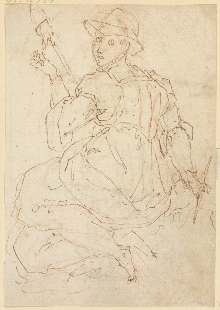 Spinning woman, Cristoforo Roncalli;   ?