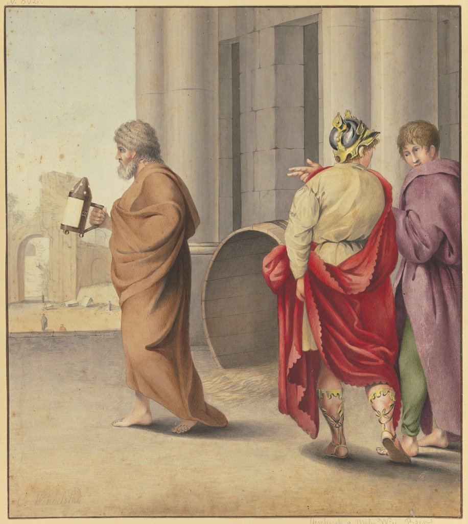 Diogenes looking for people, Carl Friedrich Wendelstadt