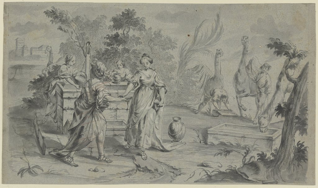 Rebekka und Eliezer, Deutsch, 18. Jahrhundert