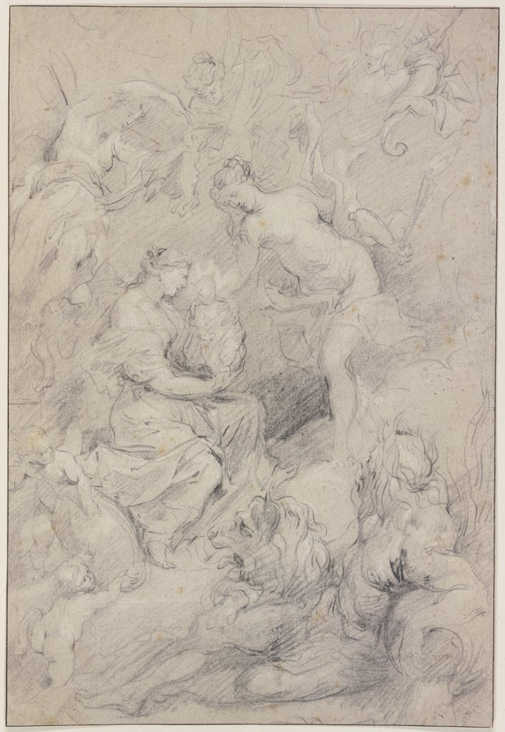 Die Geburt der Prinzessin in Florenz am 26. April 1573, Peter Paul Rubens;   ?