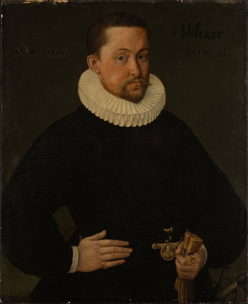 Bildnis des Johann Philipp Völcker (1555-1605), Mittelrheinischer Meister von 1588