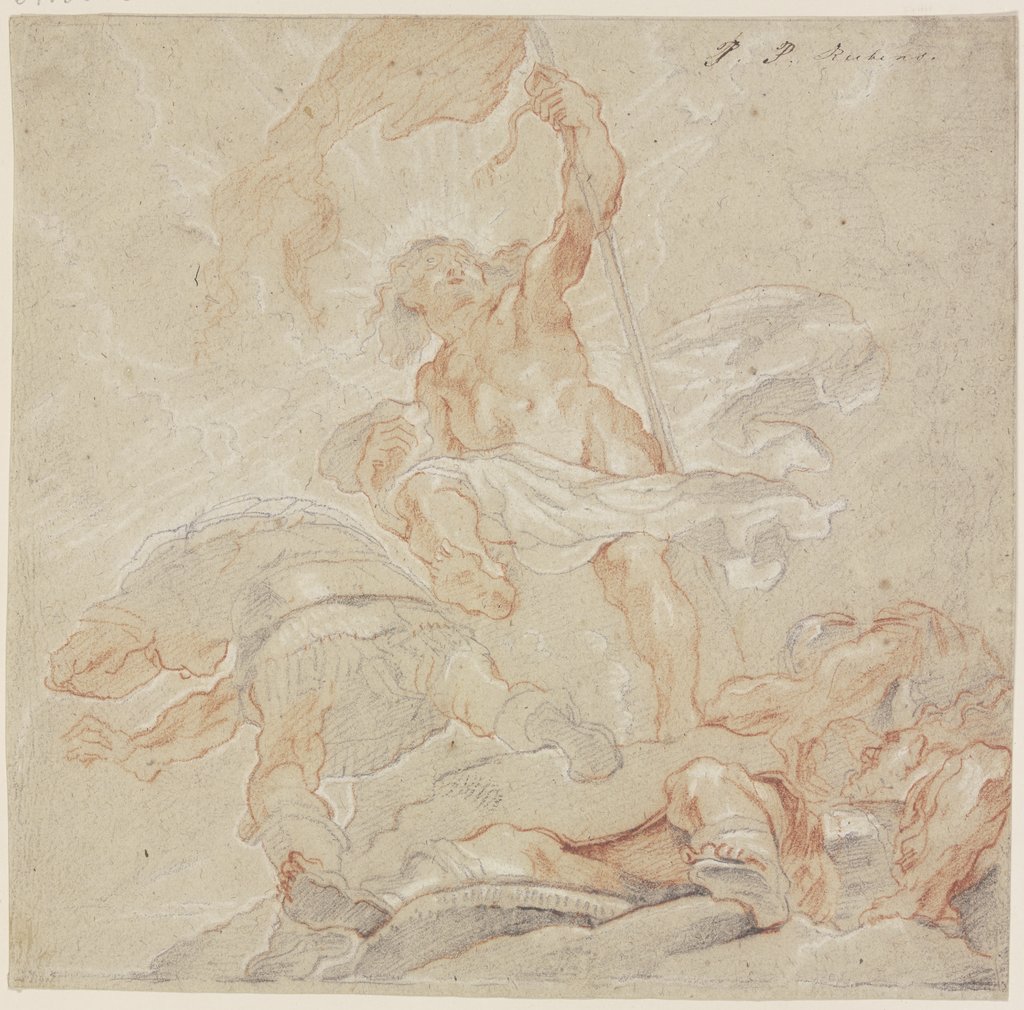 Auferstehung Christi in starker Untersicht, Peter Paul Rubens;   ?