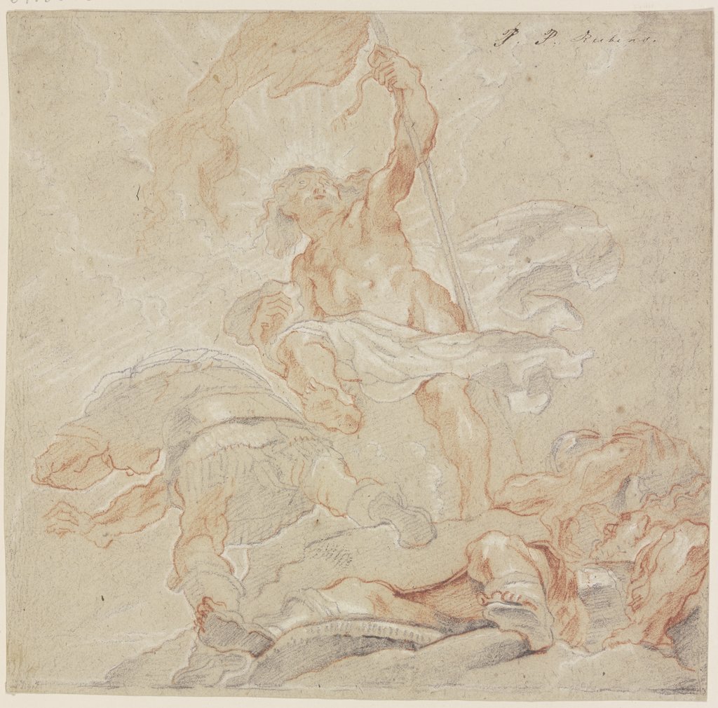 Auferstehung Christi in starker Untersicht, Peter Paul Rubens;   ?