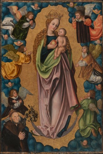 Madonna auf der Mondsichel verehrt von dem Stifter Hieronymus Rudelauf