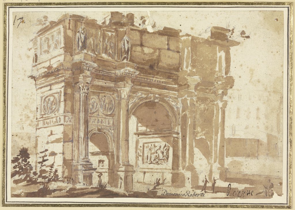 Arch of Constantine in Rome, Domenico Roberti