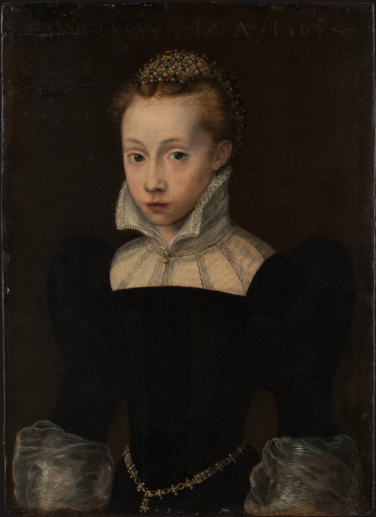 Bildnis eines zwölfjährigen Mädchens, vielleicht Margaretha von Holzhausen, Unbekannt, 16. Jahrhundert