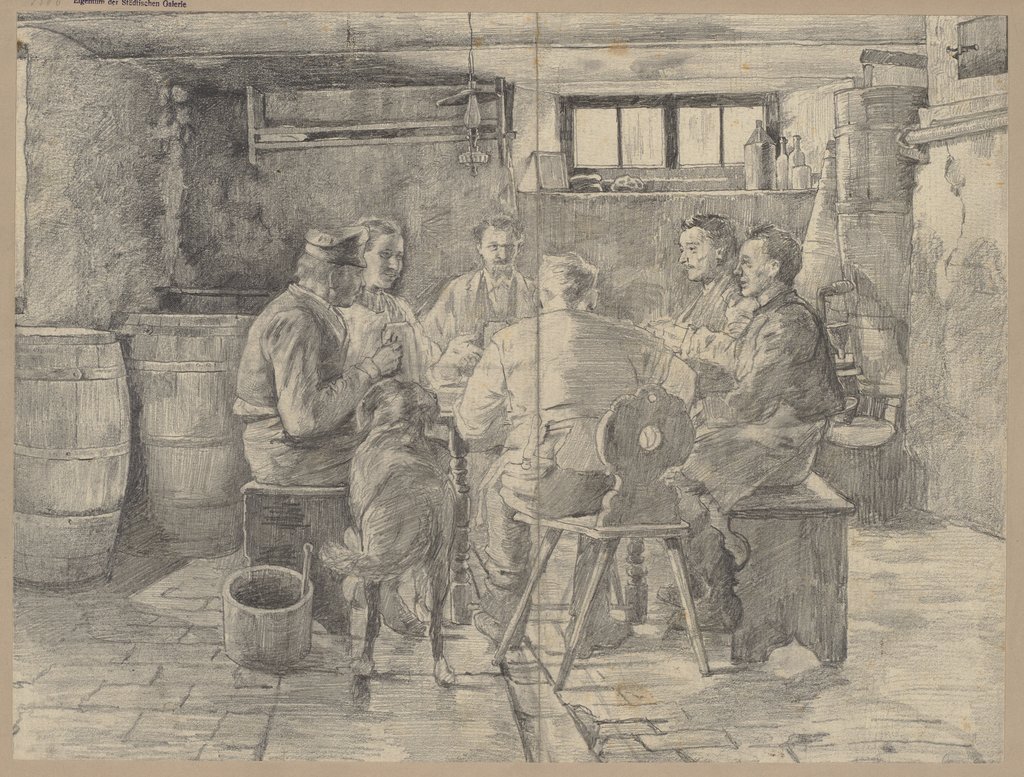 Workers having a meal, Reinhold Werner
