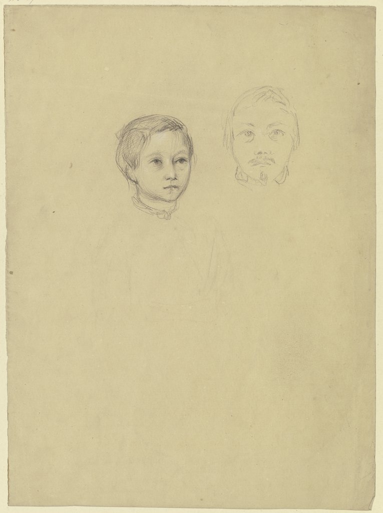 Porträtkopf eines Jungen und eines Mannes, Philipp Winterwerb
