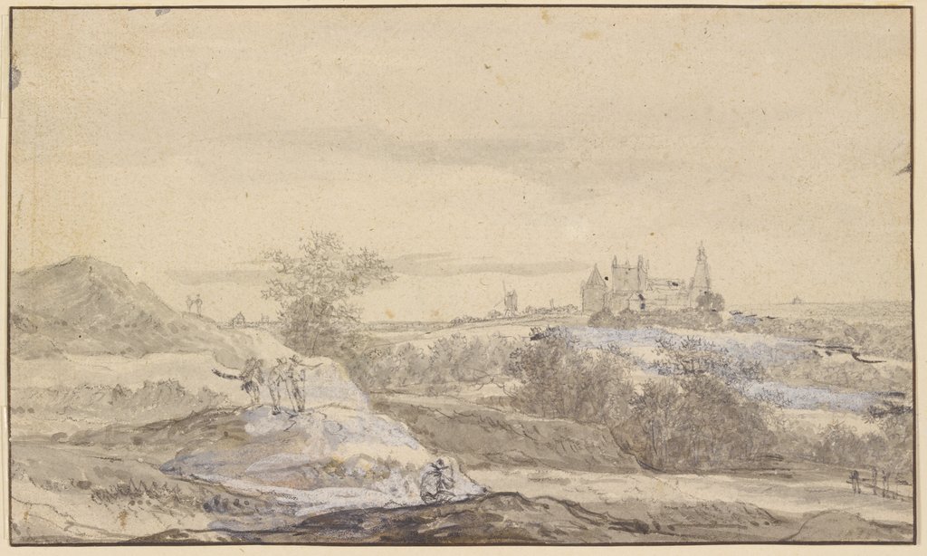 Blick auf Burg Bentheim, Jacob Isaacksz. van Ruisdael