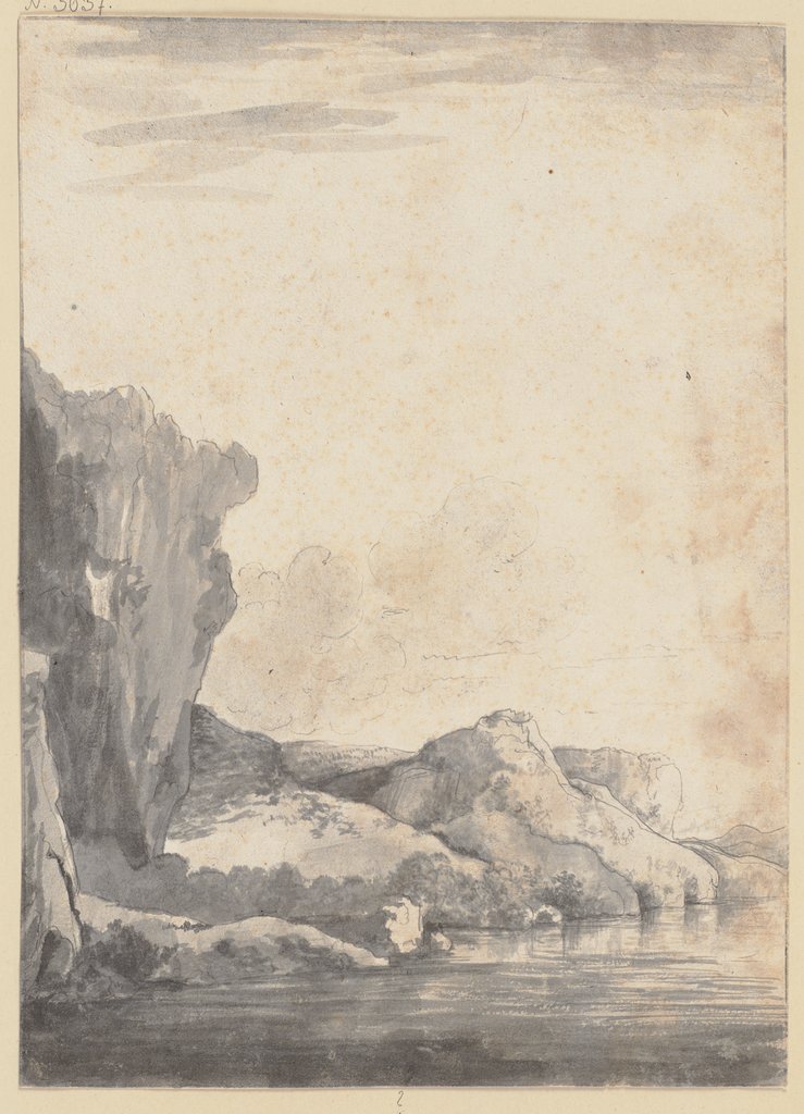 Felspartie am Wasser, Jacob Isaacksz. van Ruisdael;   ?