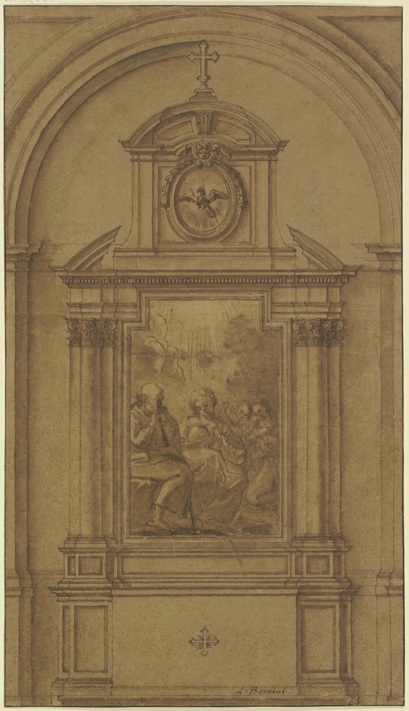 Altar mit der Heiligen Familie, Gian Lorenzo Bernini;   ?