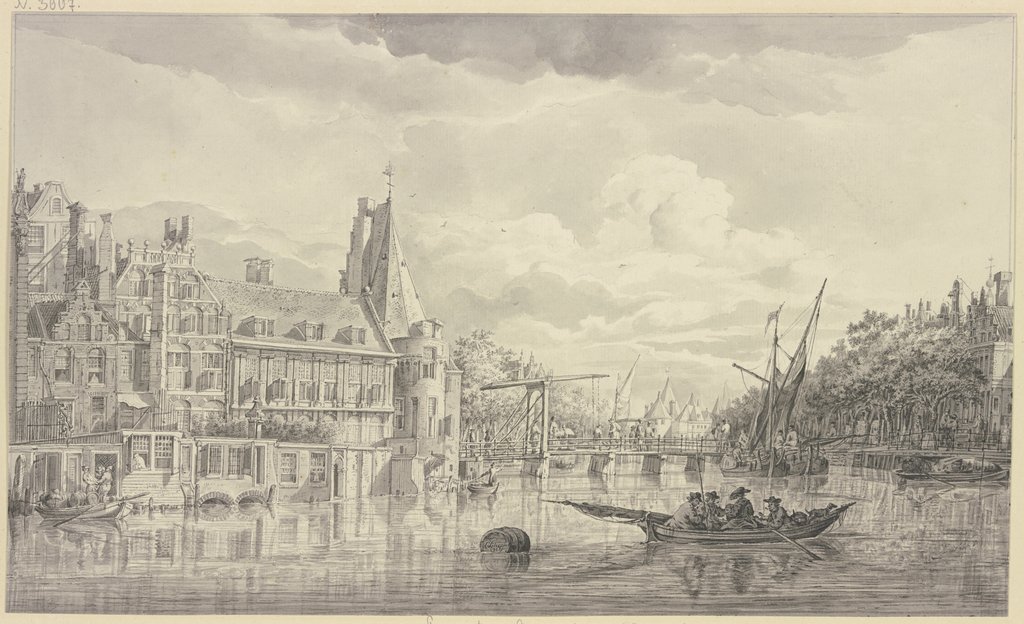 Ansicht der Kloveniersdoelen in Amsterdam, Hendrik Schepper