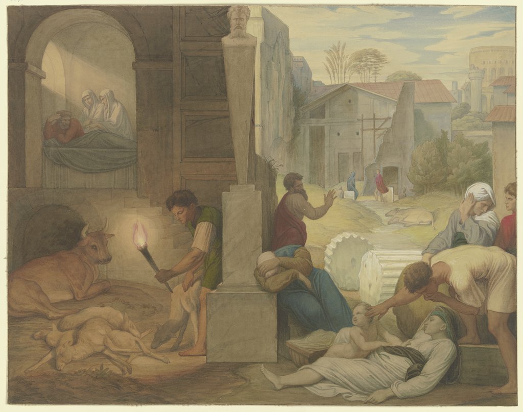 Raimondi's "Il Morbetto", Edward von Steinle, after Marcantonio Raimondi, after Raphael